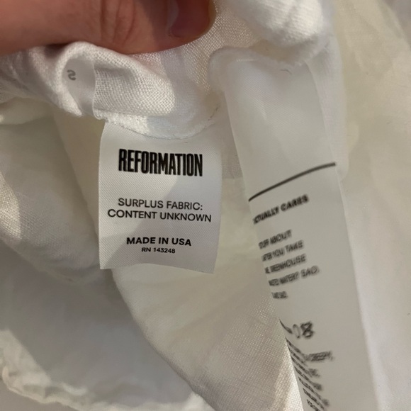 Reformation Mango White Tie-Front Cami Top - Small - Picture 13 of 14